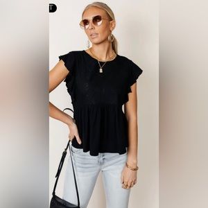 Bohme Catalina Peplum Top